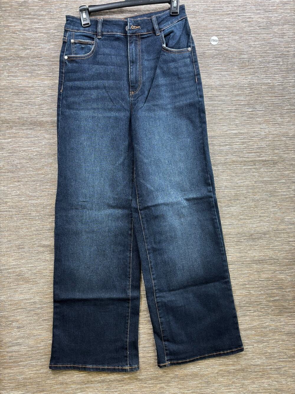 Well Worn Wide Leg High Rise Jeans Womens Size 6/28 Blue Denim Stretch NEW